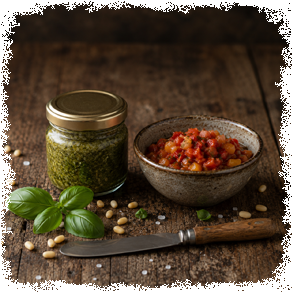 Pesto, Salsa og Tapenade
