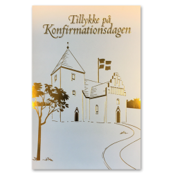 Konfirmationskort, stor med kuvert
