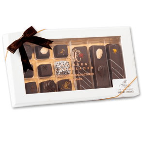 Aalborg Chokoladen<br />Marcipanbrd og fyldte chokolader uden tilsat sukker
