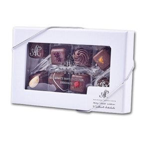 Aalborg Chokoladen<br />Luksus chokolade uden tilsat sukker (8 stk)
