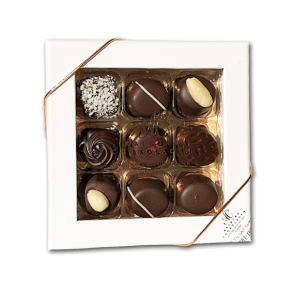Aalborg Chokoladen<br />Luksus chokolade uden tilsat sukker (9 stk)