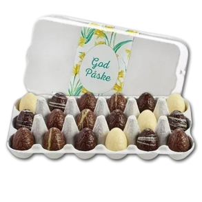 Mini �ggebakke med 18 luksus�g