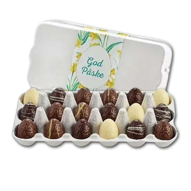 Mini �ggebakke med 18 luksus�g