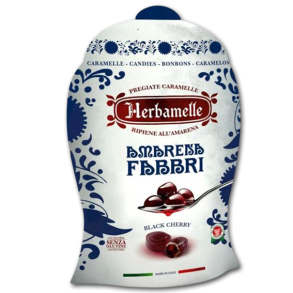 Karamel bolsjer med Amarena kirsebr