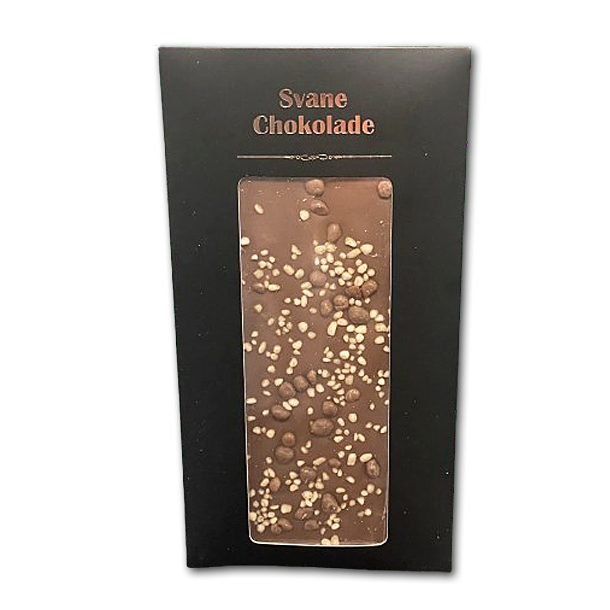 Svane Chokolade<br />Lys Chokolade med Krokant knas