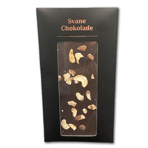 Svane Chokolade<br />M�rk Chokolade med Blandede n�dder