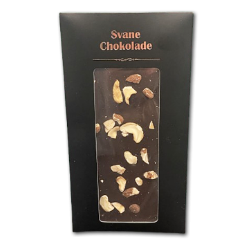 Svane Chokolade<br />M�rk Chokolade med Blandede n�dder