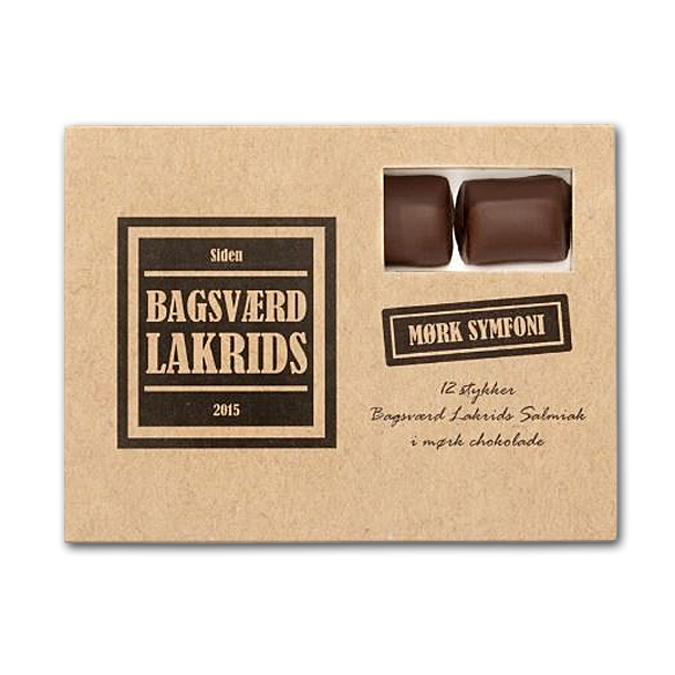 Bagsvrd Lakrids Mrk Symfoni<br />12 stk i ske