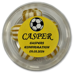 Bolsjebtter som bordKORT<br />Med bolsjer i specifik farve