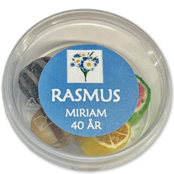 Bolsjebtter som bordKORT<br />Med blandede bolsjer