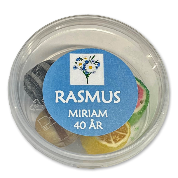 Bolsjebtter som bordKORT<br />Med blandede bolsjer