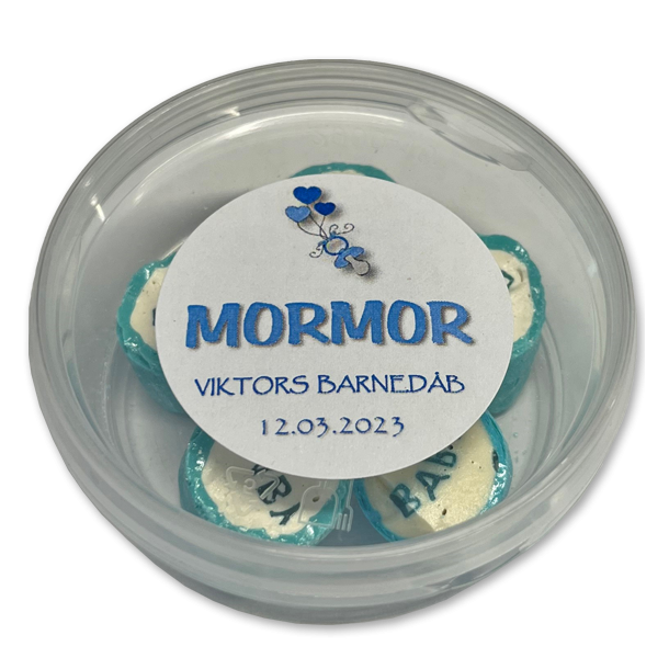 Bolsjebtter som bordKORT<br />Med bolsjer i specifik farve