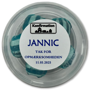 Bolsjebtter som bordPYNT<br />Med bolsjer i specifik farve