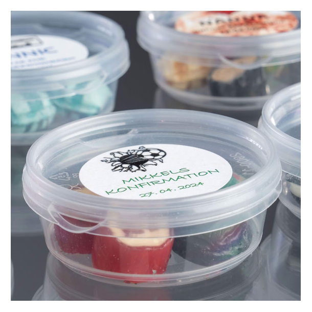 Bolsjebtter som bordPYNT<br />Med blandede bolsjer