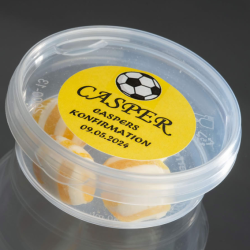 Bolsjebtter som bordKORT<br />Med bolsjer i specifik farve