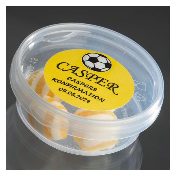 Bolsjebtter som bordKORT<br />Med bolsjer i specifik farve