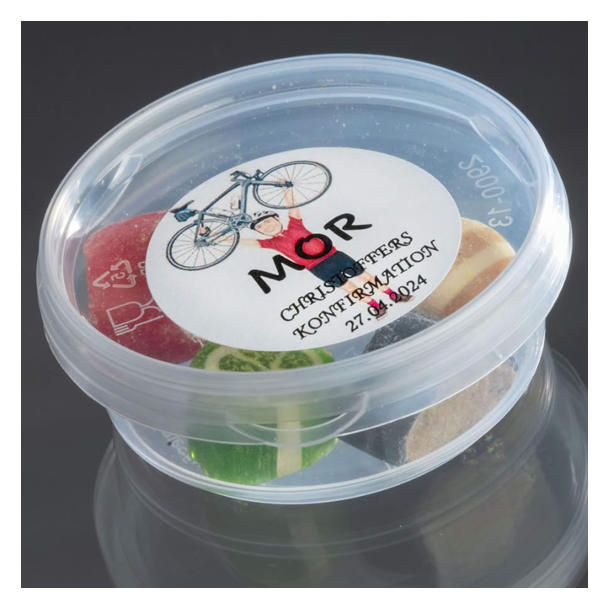 Bolsjebtter som bordKORT<br />Med blandede bolsjer