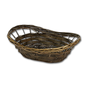 Kurv brun<br />oval, mellem