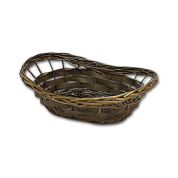 Kurv brun<br />oval, mellem
