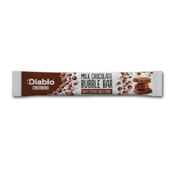 Diablo Chokolade Bubble Bar<br />Ikke tilsat sukker