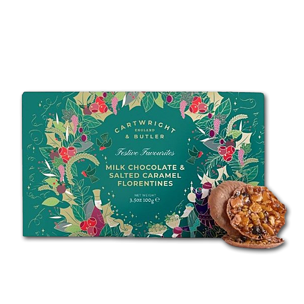 Florentiner med mlkechokolade og Saltkaramel