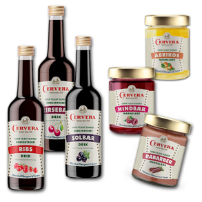 Cervera marmelade eller saft uden tilsat sukker 6 stk.