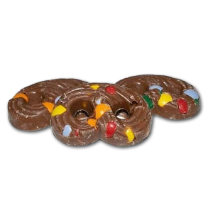 Chokolade Kringler med chokoladeknapper