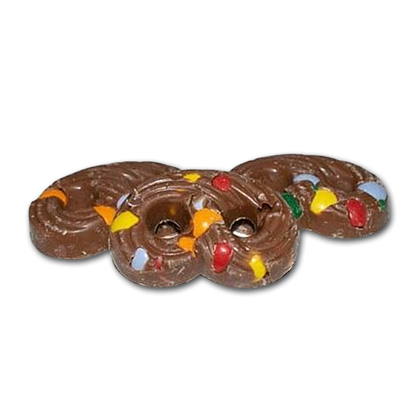 Chokolade Kringler med chokoladeknapper