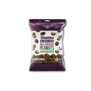 Diablo Chokoladeovertrukne Peanuts uden tilsat sukker