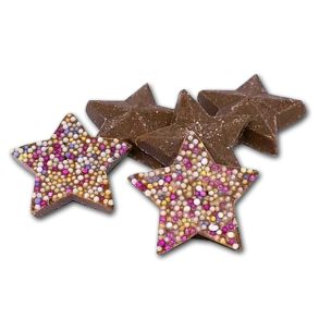 Chokolade Stjerner med krymmel