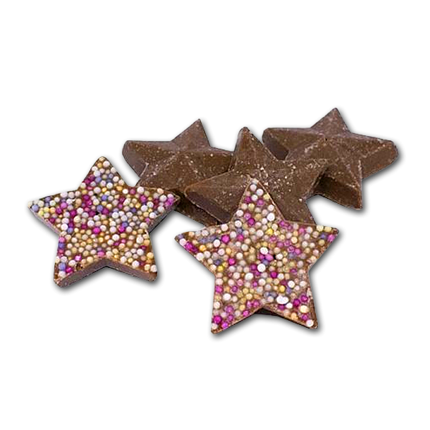 Chokolade Stjerner med krymmel