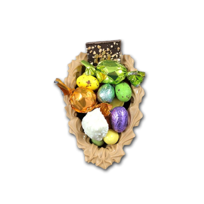 Lille Chokolade Pskeg<br />i hndlavet skal