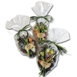 Mellem Chokolade Pskeg<br />i hndlavet skal