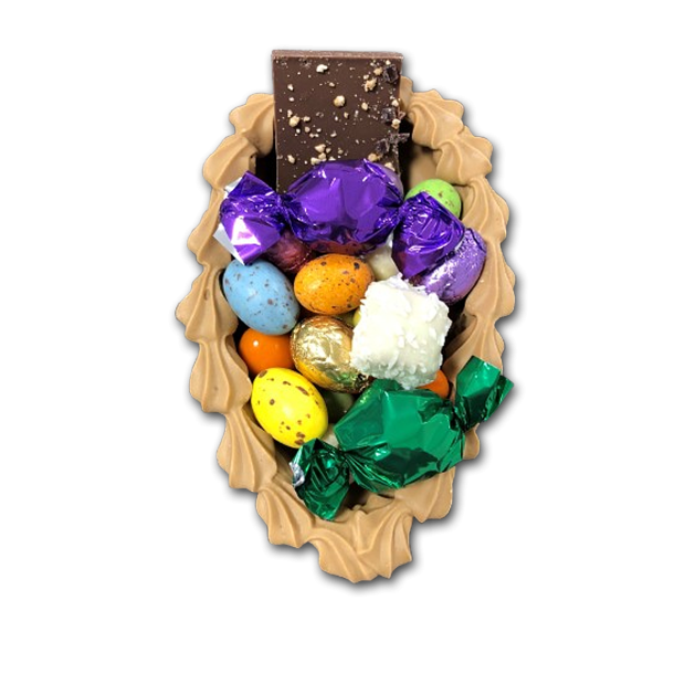 Mellem Chokolade Pskeg<br />i hndlavet skal