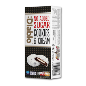 Diablo Cookies & Cream, hvid<br />Ikke tilsat sukker