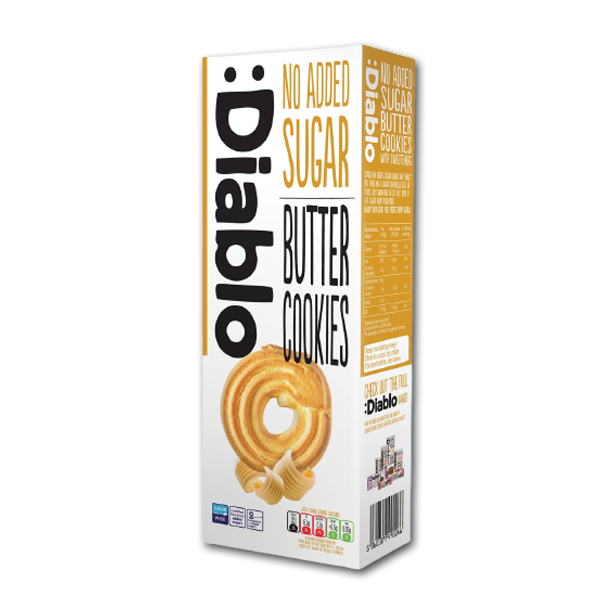 Diablo Butter Cookies<br />Ikke tilsat sukker