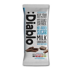 Diablo Mlkechokolade<br />Ikke tilsat sukker