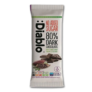 Diablo Mrk Chokolade 80%<br />Ikke tilsat sukker 