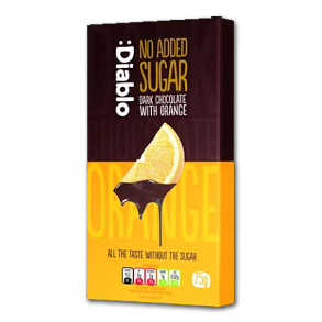 Diablo Mrk Chokolade med Appelsin<br />Ikke tilsat sukker 