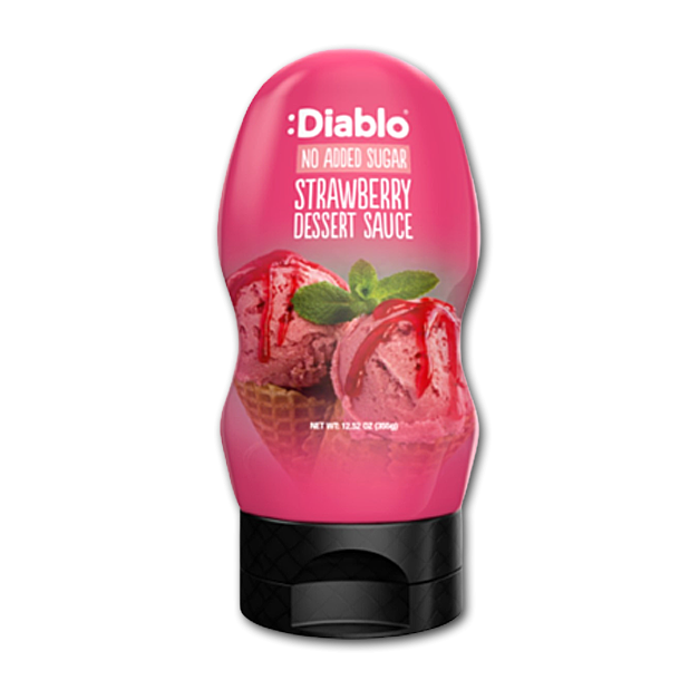 Diablo Dessertsauce med Jordbr uden tilsat sukker