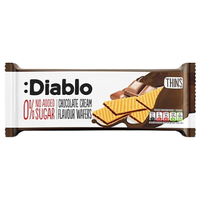 Diablo Vafler med Chokoladecreme<br />Ikke tilsat sukker