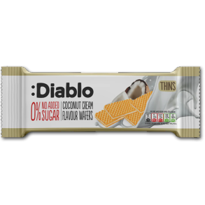 Diablo Vaffelkiks med Kokoscreme<br />Ikke tilsat sukker