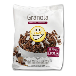 Easis Granola med chokolade og kokos uden tilsat sukker