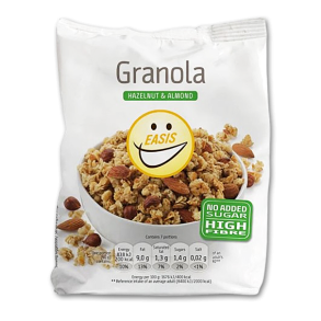 Easis Granola med mandler og hasselndder uden tilsat sukker