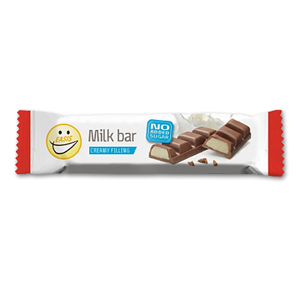 Easis Mlkechokoladebar med cremet mlkefyld uden tilsat sukker