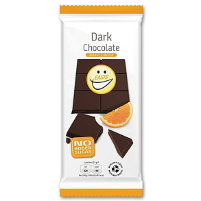 Easis Mrk chokolade med orangesmag uden tilsat sukker