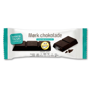 Easis Mrk chokoladebar med Pebermyntefyld uden tilsat sukker