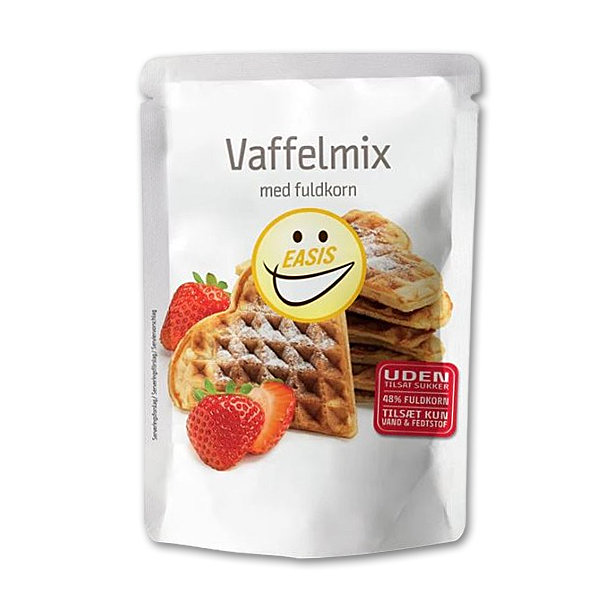 Easis Vaffelmix med fuldkorn<br />uden tilsat sukker
