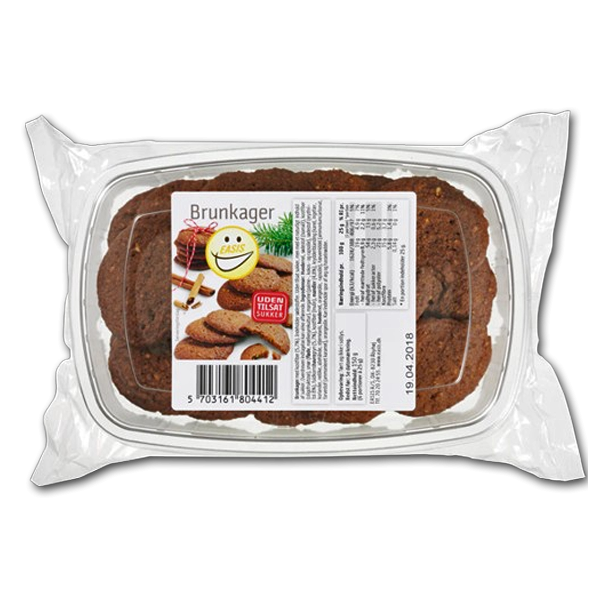 Easis Brunkager<br />Uden tilsat sukker