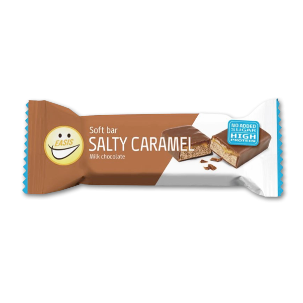 Easis Soft Bar med Salty caramel og mlkechokolade uden tilsat sukker
